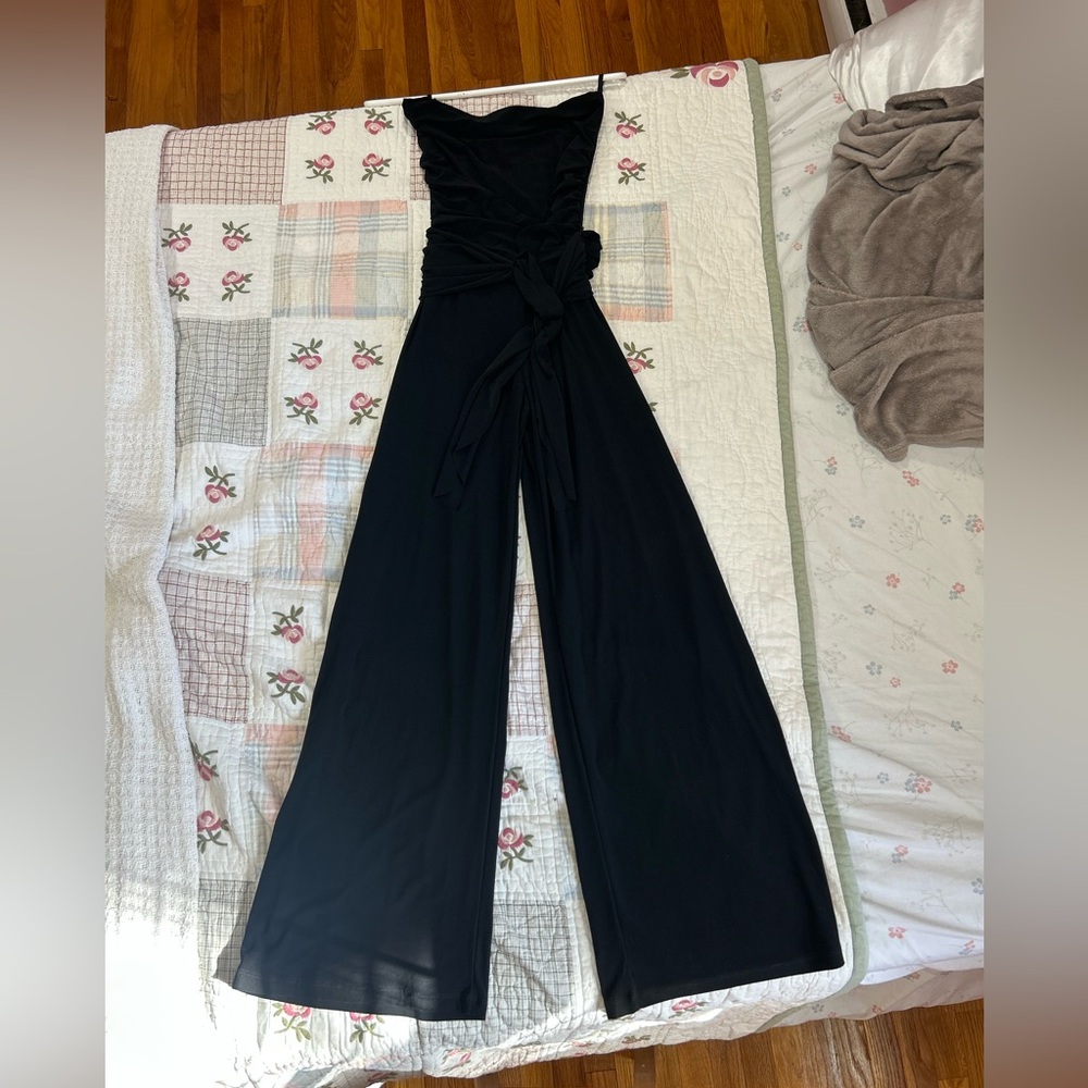 Elegant Black Wide-Leg Jumpsuit
